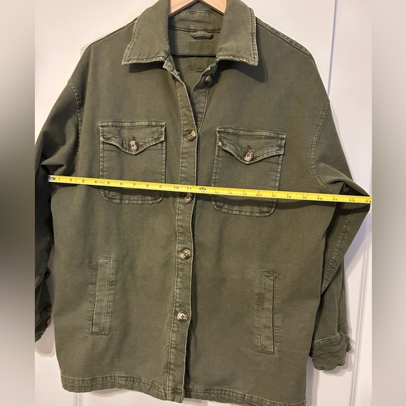 Aerie Olive Green Oversized Utility Jacket - Picture 6 of 7